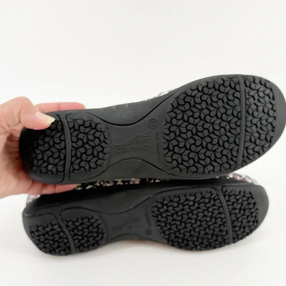 Dansko Nora Petals‎ Leather Slip On Loafer Casual Comfort Shoes Floral Size 37 - Picture 8 of 12